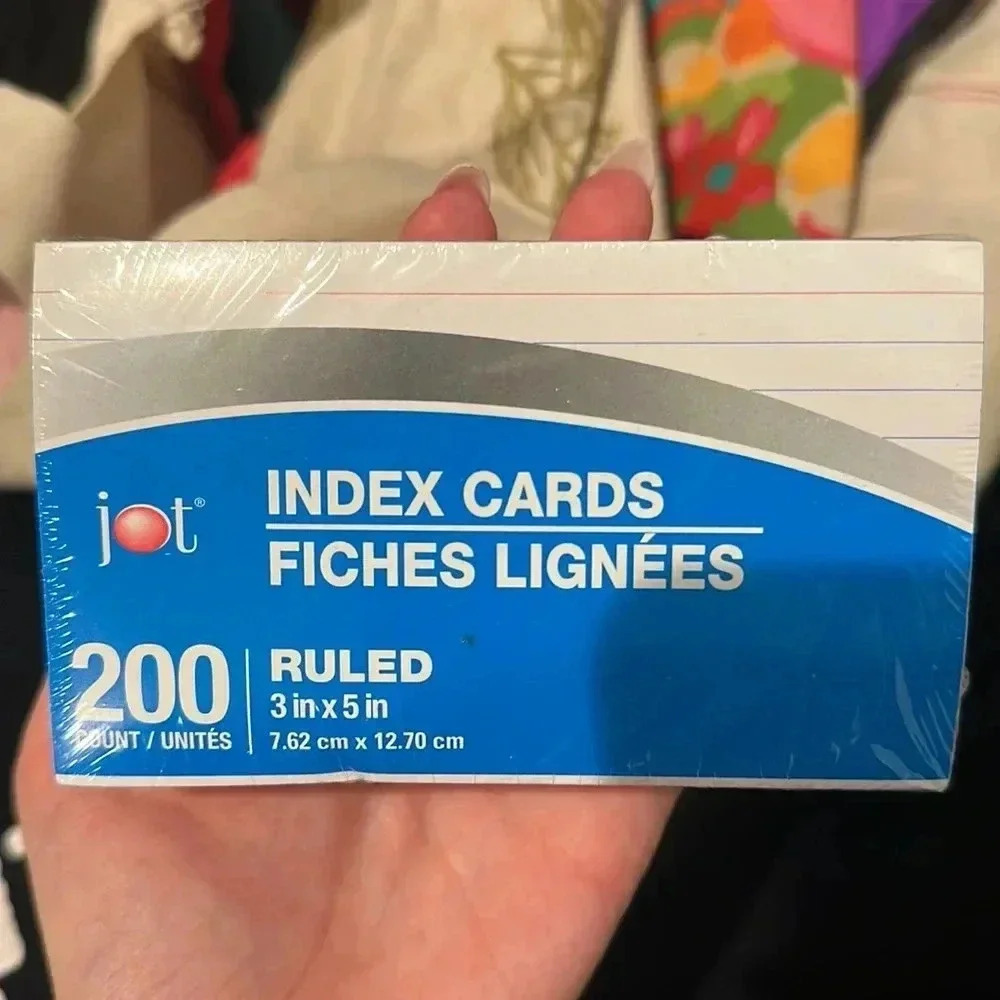 Index cards